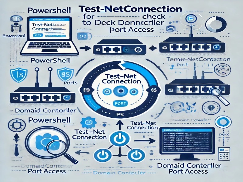 Test-NetConnection ile Domain Controller Port Erişim Kontrolü