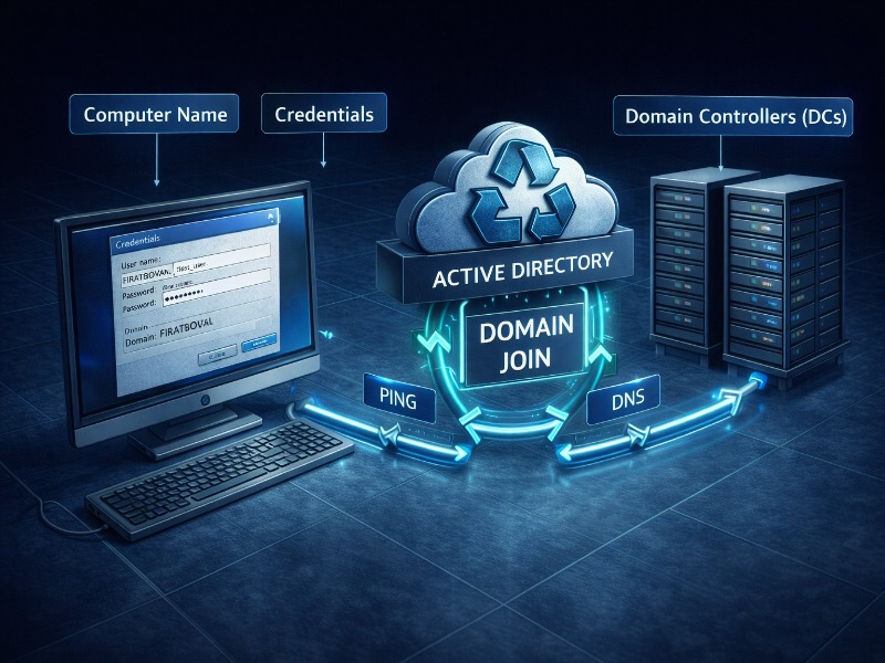 Active Directory Domain Join Süreci ve Sistem Bileşenleriyle İlişkisi