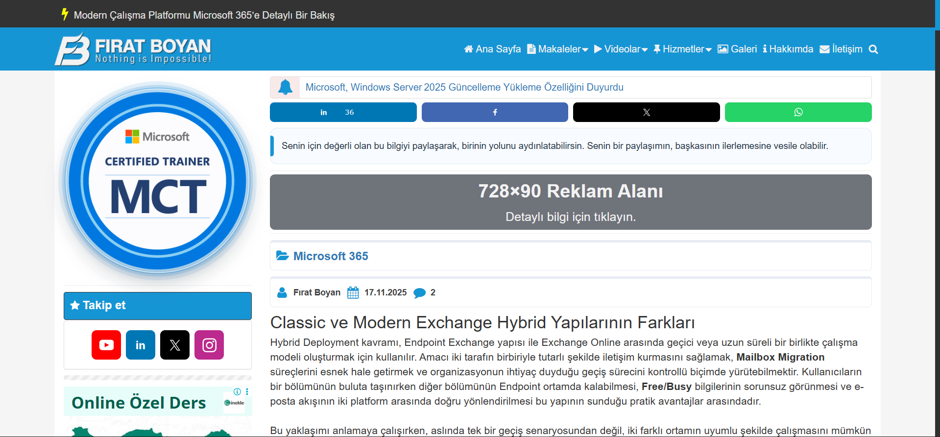 Kurumsal Reklam Hizmetleri - firatboyan.com